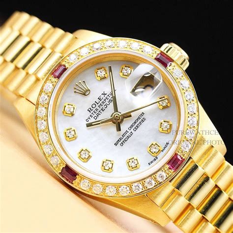 gold rolex for ladies|used ladies gold Rolex watches.